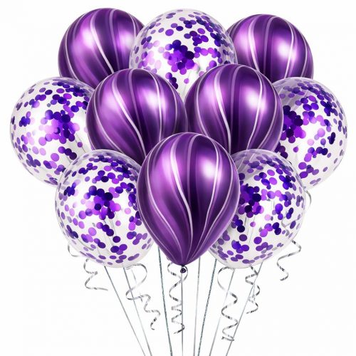 Букет из шаров «Фиолетовые блестки»