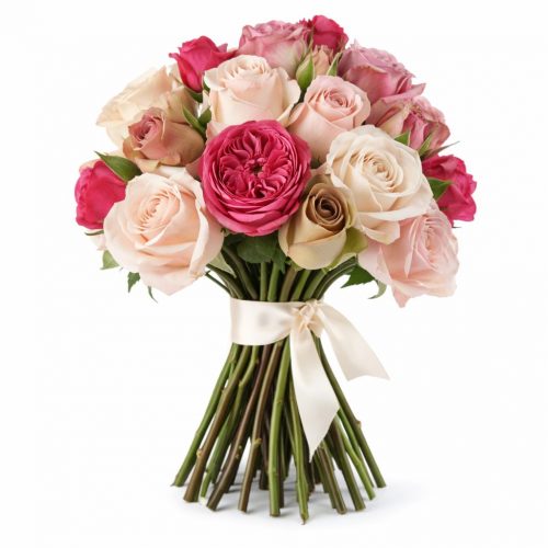 Букет невесты «Гранатовые лучи»