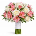 Свадебные букеты невесты из эустомы