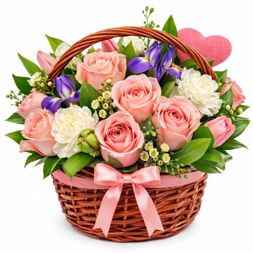 Композиция в корзине «Весенняя фантазия»