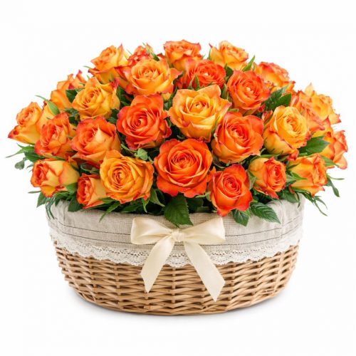 Цветочная композиция «Огненный шарм»