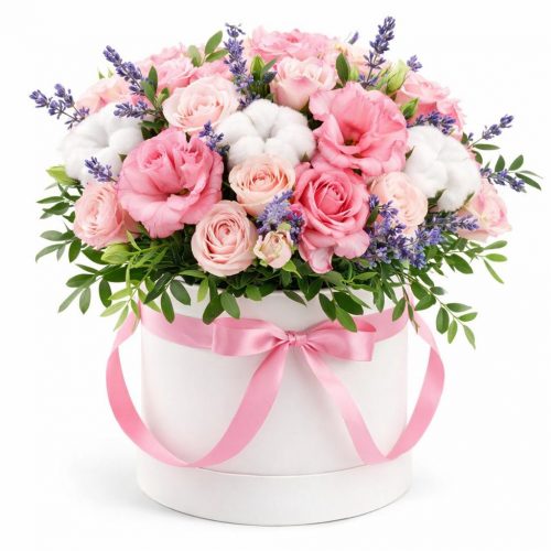 Цветочная композиция в коробке «Мечта»