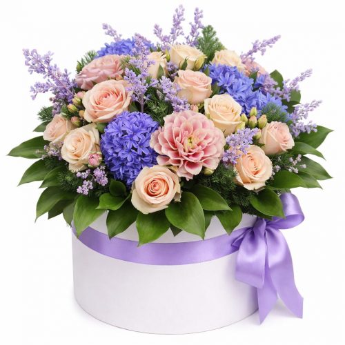 Цветы в коробке «Грезы»