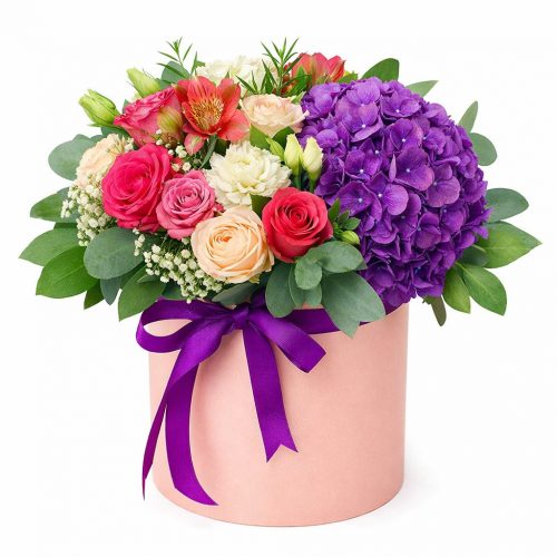 Цветочная композиция «Фиолетовая мечта»