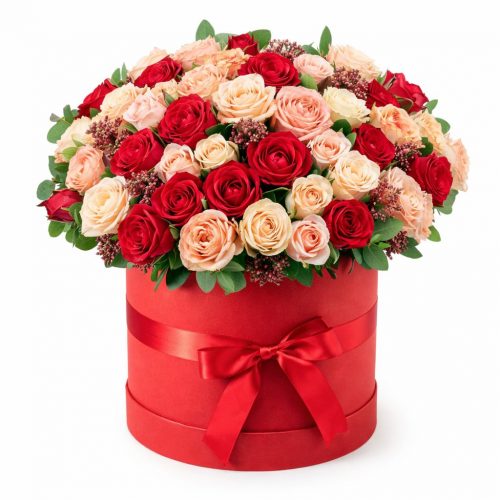 Цветы в коробке «Феерия»