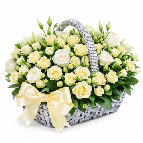 Цветочная композиция «Кремовая элегантность»