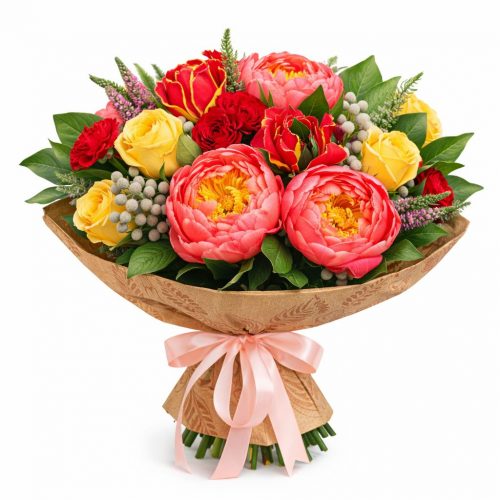 Авторский букет «Цветочный фонтан»