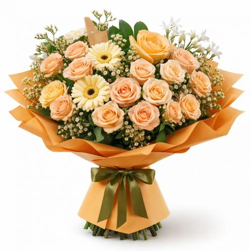 Букет «Персиковая мечта»