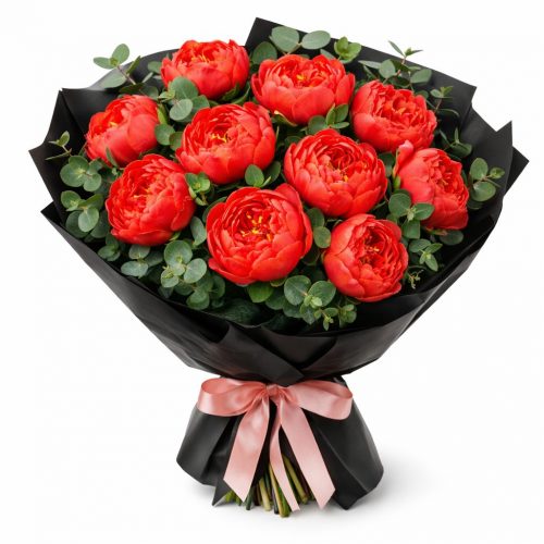 Букет цветов «Коралловый шарм»