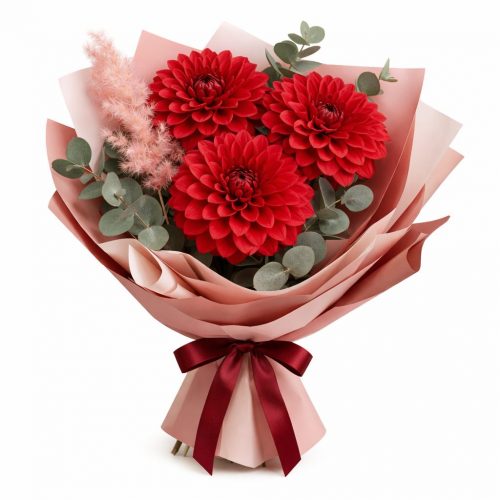 Букет цветов «Рубиновый сон»